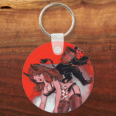 Beauty en de  kerst van de Krampus Sleutelhanger (Voorkant)