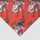 Beauty en de  kerst van de Krampus Tissuepapier (Detail)