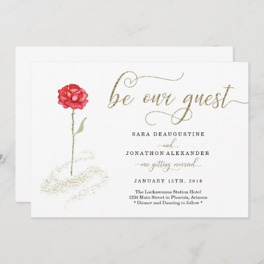 Beauty en de uitnodiging tot het weddenschap (Voorkant / Achterkant)