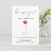 Beauty en de uitnodiging van de Beast Jubileum Par (Staand voorkant)