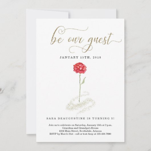 Beauty en de uitnodiging van de Beast van de verja (Voorkant)