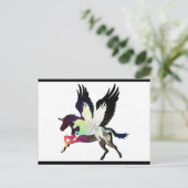 Beauty en de Unicorn Briefkaart (Staand voorkant)