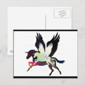 Beauty en de Unicorn Briefkaart (Voorkant / Achterkant)