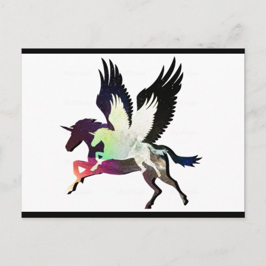 Beauty en de Unicorn Briefkaart (Voorkant)