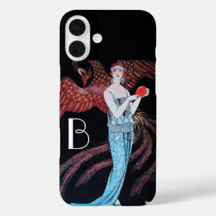 BEAUTY EN FOENIX, MODE, MAKEN KUNSTMATIGE MONOGRAM iPhone 16 PLUS HOESJE