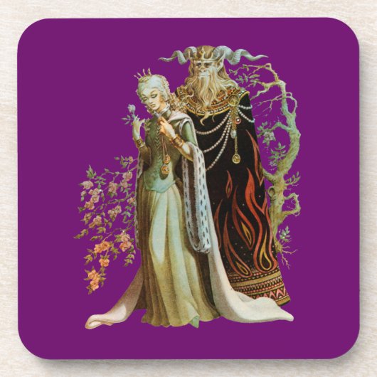 Beauty en het Beast Bier Onderzetter (Voorkant)