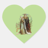 Beauty en het Beast Hart Sticker (Voorkant)