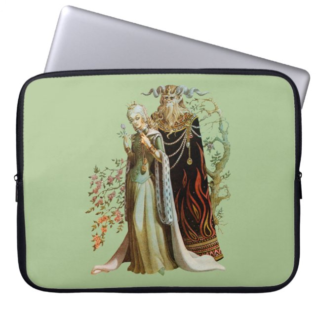 Beauty en het Beast Laptop Sleeve (Voorkant)