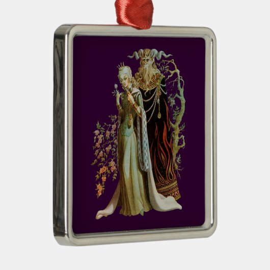 Beauty en het Beast Metalen Ornament (Rechts)