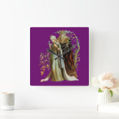 Beauty en het Beast Vierkante Klok (Huis)