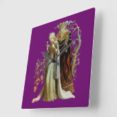 Beauty en het Beast Vierkante Klok (Hoek)