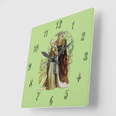 Beauty en het Beast Vierkante Klok (Hoek)