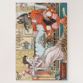 Beauty en het Beast Vintage 1800 kinderboek Legpuzzel (Verticaal)