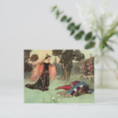 Beauty en het Beast - Warwick Goble Briefkaart (Staand voorkant)