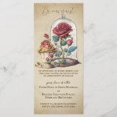  Beauty en het Beest Fairytale Magic Roos Menu (Voorkant)