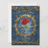 Beauty en het Beest Roos  foto lief Kaart (Voorkant)