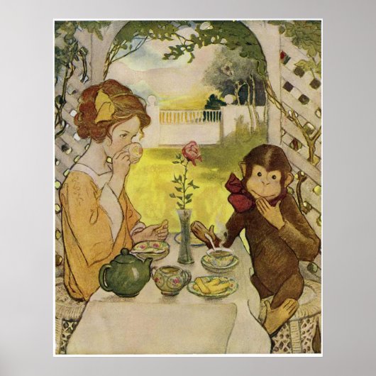 Beauty en het Beest van Jessie Willcox Smith Poster (Voorkant)