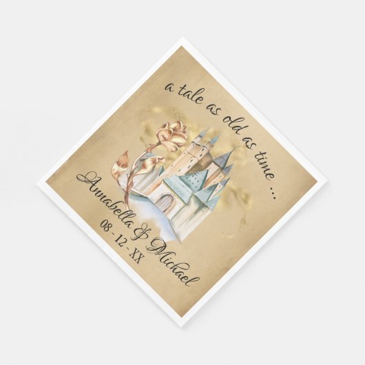 Beauty en het bostsprookje Castle en Roos Servet (Hoek)