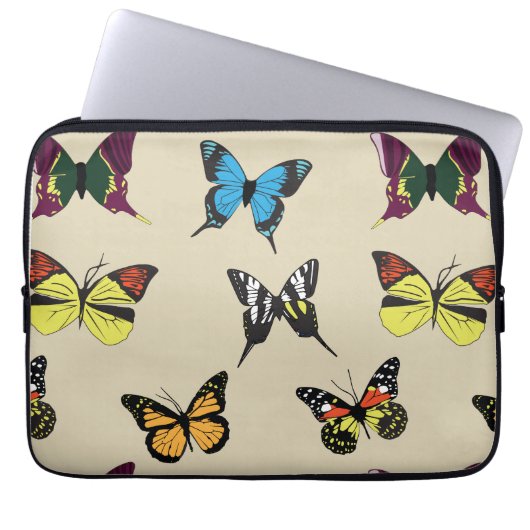 Beauty en het Butterfly-Hoesje Laptop Sleeve (Voorkant)