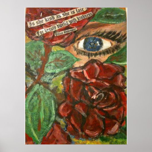 BEAUTY EN KINDNESS POSTER (Voorkant)