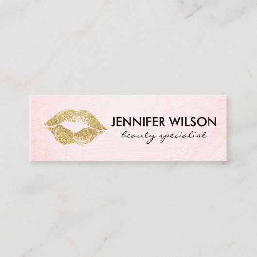 Beauty en Makeup Mini Visitekaartje (Voorkant)