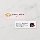 Beauty en Makeup Mini Visitekaartje (Voorkant / Achterkant)