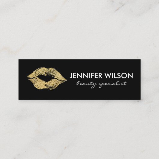 Beauty en Makeup Mini Visitekaartje (Voorkant)