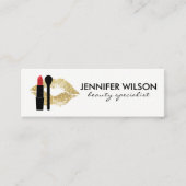 Beauty en Makeup Mini Visitekaartje (Voorkant)