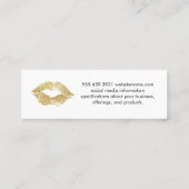 Beauty en Makeup Mini Visitekaartje (Achterkant)