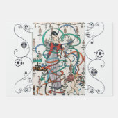 BEAUTY EN PHOENIX Art Deco Woman Mode Inpakpapier Vel (Voorkant 3)