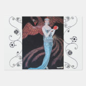 BEAUTY EN PHOENIX Art Deco Woman Mode Inpakpapier Vel (Voorkant)