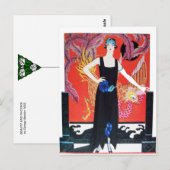 BEAUTY EN PHOENIX, DE DESIGNER VAN DE MODE MAAKT K BRIEFKAART (Voorkant / Achterkant)