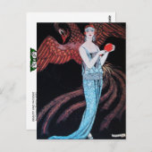 BEAUTY EN PHOENIX, DE DESIGNER VAN DE MODE MAAKT K BRIEFKAART (Voorkant / Achterkant)