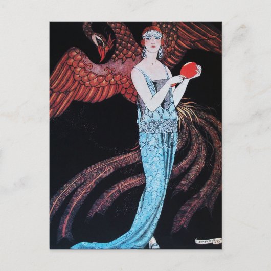 BEAUTY EN PHOENIX, DE DESIGNER VAN DE MODE MAAKT K BRIEFKAART (Voorkant)