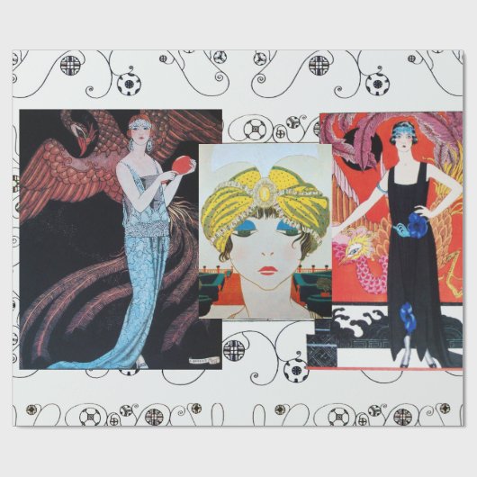 BEAUTY EN PHOENIX, DE DESIGNER VAN DE MODE MAAKT K CADEAUPAPIER (Vlak)