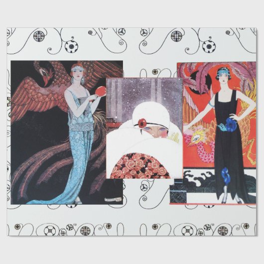 BEAUTY EN PHOENIX, DE DESIGNER VAN DE MODE MAAKT K CADEAUPAPIER (Vlak)