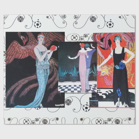 BEAUTY EN PHOENIX, DE DESIGNER VAN DE MODE MAAKT K CADEAUPAPIER (Vlak)