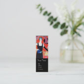 BEAUTY EN PHOENIX, DE DESIGNER VAN DE MODE MAAKT K MINI VISITEKAARTJE (Staand voorkant)