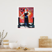 BEAUTY EN PHOENIX, DE DESIGNER VAN DE MODE MAAKT K POSTER (Keuken)