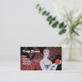 BEAUTY EN PHOENIX, DE DESIGNER VAN DE MODE MAAKT K VISITEKAARTJE (Staand voorkant)