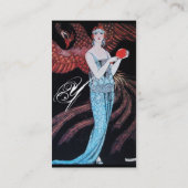 BEAUTY EN PHOENIX, DE DESIGNER VAN DE MODE MAAKT K VISITEKAARTJE (Achterkant)