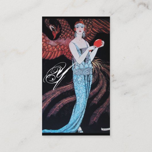 BEAUTY EN PHOENIX, DE DESIGNER VAN DE MODE MAAKT K VISITEKAARTJE (Achterkant)