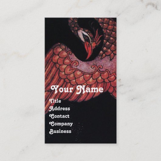 BEAUTY EN PHOENIX, DE DESIGNER VAN DE MODE MAAKT K VISITEKAARTJE (Voorkant)