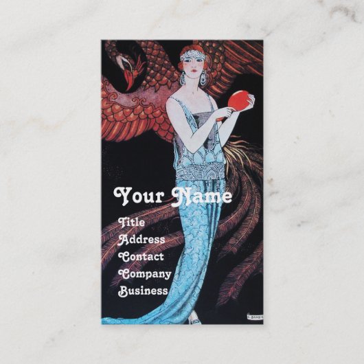 BEAUTY EN PHOENIX, DE DESIGNER VAN DE MODE MAAKT K VISITEKAARTJE (Voorkant)