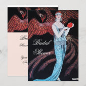 BEAUTY EN PHOENIX VRIJGEZELLENFEEST PARTIJ KAART (Voorkant / Achterkant)