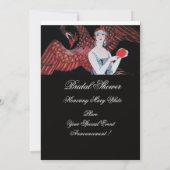 BEAUTY EN PHOENIX VRIJGEZELLENFEEST PARTIJ KAART (Achterkant)