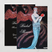 BEAUTY EN PHOENIX VRIJGEZELLENFEEST PARTIJ KAART (Voorkant / Achterkant)
