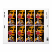 BEAUTY EN RED WINE GLAST Tasting Party Etiket (Full Sheet)