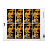 BEAUTY- EN WITTE GLAZEN VAN WIJN ETIKET (Full Sheet)