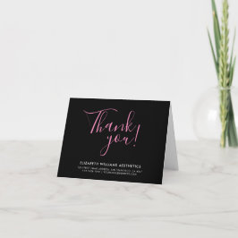 Beauty Esthetiek Salon Business Bedankt Card